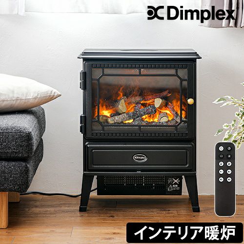 ディンプレックス 電気暖炉 グラスゴー (ブラック) 暖炉型ファンヒーター オプティミスト Dimplex